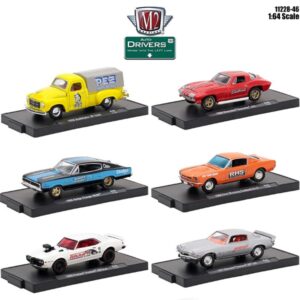 Drivers 6 Cars Set Release 46 In Blister Packs 1/64 Diecast Model Cars by M2 Machines