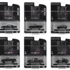 “Black Bandit” 6 piece Set Series 28 1/64 Diecast Model Cars by Greenlight