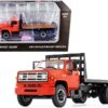 GMC 6500 Flatbed Truck Orange 1/64 Diecast Model by DCP/First Gear