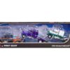 Mack R Sleeper Trio Set of 3 Truck Tractors in Gray Purple and Green 1/64 Diecast Models by DCP/First Gear