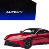 2019 Aston Martin Vantage RHD (Right Hand Drive) Hyper Red Metallic with Carbon Top 1/18 Model Car by Autoart