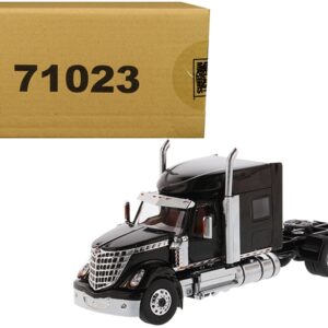 International LoneStar Sleeper Cab Truck Tractor Black 1/50 Diecast Model by Diecast Masters