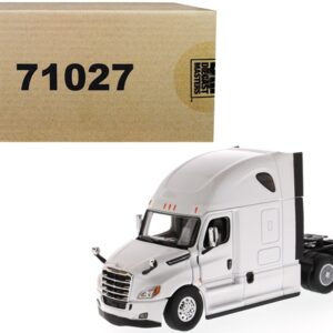 Freightliner New Cascadia Sleeper Cab Truck Tractor Pearl White 1/50 Diecast Model by Diecast Masters