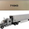 International LoneStar Sleeper Cab Silver with 53′ Reefer Refrigerated Chrome Plated Van Trailer “Transport Series” 1/50 Diecast Model by Diecast Masters