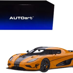 Koenigsegg Agera RS Cone Orange with Black Carbon Accents 1/18  Model Car by Autoart