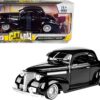 1939 Chevrolet Coupe Lowrider Black “Get Low” Series 1/24 Diecast Model Car by Motormax