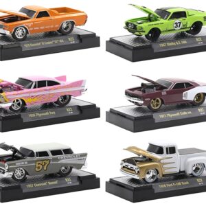 “Ground Pounders” 6 Cars Set Release 22 IN DISPLAY CASES Limited Edition to 7750 pieces Worldwide 1/64 Diecast Model Cars by M2 Machines