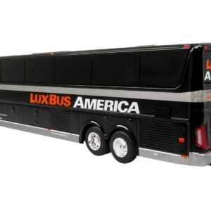 Van Hool TX45 Coach Bus “Lux Bus America” Black “The Bus & Motorcoach Collection” Limited Edition to 504 pieces Worldwide 1/87 (HO) Diecast Model by Iconic Replicas