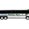 2001 MCI D4000 Coach Bus “Peter Pan 25 Years of Tours to all of America” White and Green “Vintage Bus & Motorcoach Collection” Limited Edition to 504 pieces Worldwide 1/87 (HO) Diecast Model by Iconic Replicas