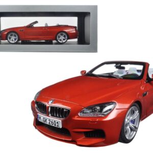 BMW M6 F12M Convertible Sakhir Orange 1/18 Diecast Model Car by Paragon