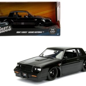 Dom’s Buick Grand National Black “Fast & Furious” Movie 1/24 Diecast Model Car by Jada