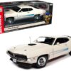 1971 Ford Torino GT Wimbledon White with Blue Laser Stripes “Class of 1971” “American Muscle 30th Anniversary” (1991-2021) 1/18 Diecast Model Car by Auto World