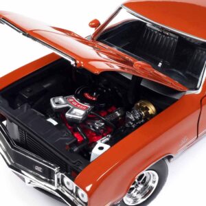 1972 Buick GS Stage 1 Flame Orange “Muscle Car & Corvette Nationals” (MCACN) “American Muscle” Series 1/18 Diecast Model Car by Auto World