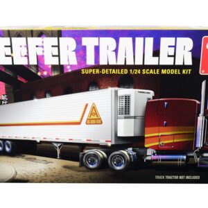 Skill 3 Model Kit Reefer Trailer 1/24 Scale Model by AMT