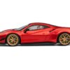 LB-Works 488 Red Metallic 1/64 Diecast Model Car by CM Models