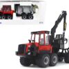 Komatsu 875.1 Forwarder Red and Black 1/32 Diecast Model by First Gear