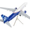 Boeing 737-800 Commercial Aircraft “Alaska Airlines – Honoring Those Who Serve” White and Blue “Gemini 200” Series 1/200 Diecast Model Airplane by GeminiJets