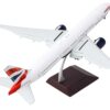 Boeing 777-300ER Commercial Aircraft with Flaps Down “British Airways” (G-STBH) White with Striped Tail “Gemini 200” Series 1/200 Diecast Model Airplane by GeminiJets