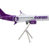 Boeing 737 MAX 8 Commercial Aircraft “Bonza Aviation” (VH-UJK) White with Purple Tail “Gemini 200” Series 1/200 Diecast Model Airplane by GeminiJets