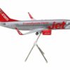 Boeing 737-300 Commercial Aircraft “Jet2” (G-GDFG) Gray Metallic with Red Tail “Gemini 200” Series 1/200 Diecast Model Airplane by GeminiJets