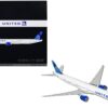 Boeing 777-300ER Commercial Aircraft “United Airlines” White with Blue Tail “Gemini 200” Series 1/200 Diecast Model Airplane by GeminiJets