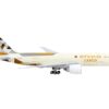 Boeing 777F Commercial Aircraft “Etihad Cargo” Beige with Graphics “Interactive Series” 1/400 Diecast Model Airplane by GeminiJets