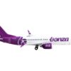 Boeing 737 MAX 8 Commercial Aircraft “Bonza Aviation” White and Purple 1/400 Diecast Model Airplane by GeminiJets