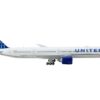 Boeing 777-300ER Commercial Aircraft “United Airlines” White with Blue Tail 1/400 Diecast Model Airplane by GeminiJets