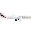 Boeing 777-300ER Commercial Aircraft “Emirates Airlines” White with Tail Stripes 1/400 Diecast Model Airplane by GeminiJets