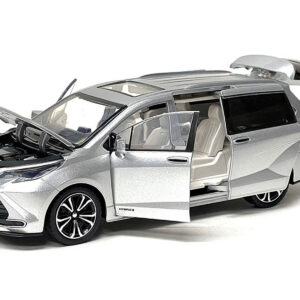 Toyota Sienna Minivan Silver Metallic 1/24 Diecast Model Car