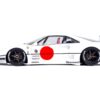 LBWK (Liberty Walk) F40 White with Graphics “Tokyo Auto Salon 2023” 1/18 Model Car by Inno Models