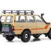 Toyota Land Cruiser 60 RHD (Right Hand Drive) Beige with Stripes and Roof Rack with Accessories 1/18 Diecast Model Car by Kyosho