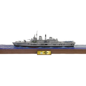 British HMS Invincible (R05) Aircraft Carrier Waterline Edition “Falklands War” (1982) British Royal Navy “Battleship” Series 1/700 Diecast Model by Metal Proud