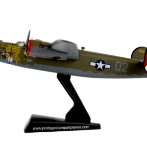 Consolidated B-24J Liberator Bomber Aircraft “Witchcraft 467th Bomb Group 790 Bomb Squadron” United States Army Air Forces 1/163 Diecast Model Airplane by Postage Stamp