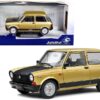 1980 Autobianchi A112 Abarth Bronze Metallic with Matt Black Hood 1/18 Diecast Model Car by Solido