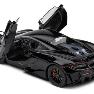 2018 McLaren 600LT Black 1/18 Diecast Model Car by Solido