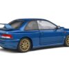 1998 Subaru Impreza 22B STi RHD (Right Hand Drive) Blue Metallic with Gold Wheels 1/18 Diecast Model Car by Solido