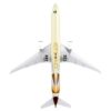 Boeing 777-300ER Commercial Aircraft with Landing Gear “Etihad Airways” (A6-ETA) Beige with Tail Graphics (Snap-Fit) 1/200 Plastic Model by Skymarks