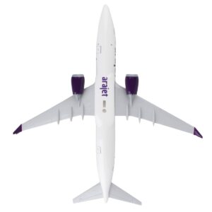 Boeing 737 MAX 8 Commercial Aircraft “Arajet” (HI1026) White with Tail Graphics (Snap-Fit) 1/130 Plastic Model by Skymarks