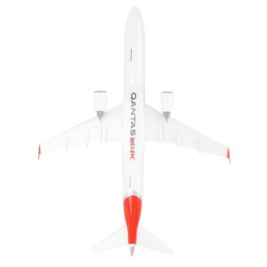 Embraer E190 Commercial Aircraft “QantasLink” (VH-UZD) White with Red Tail (Snap-Fit) 1/100 Plastic Model by Skymarks