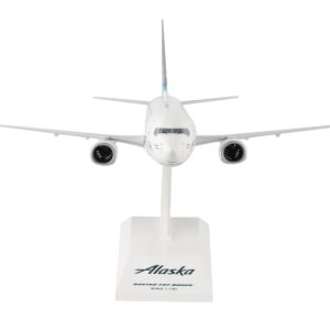 Boeing 737-900 Commercial Aircraft “Alaska Airlines” (N494AS) White with Blue Tail (Snap-Fit) 1/130 Plastic Model by Skymarks