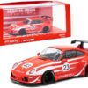 Porsche RWB 993 #23 “RWBWU” Red with White Stripes “RAUH-Welt BEGRIFF” 1/43 Diecast Model Car by Tarmac Works