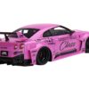 Nissan 35GT-RR Ver. 1 LB-Silhouette Works GT RHD (Right Hand Drive) “Class” Pink with Graphics 1/18 Model Car by Top Speed