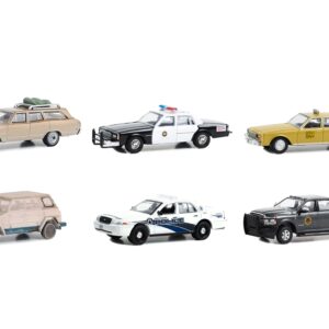 “Hollywood Series” Set of 6 pieces Release 39 1/64 Diecast Model Cars by Greenlight