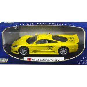 Saleen S7 Yellow 1/18 Diecast Model Car by Motormax