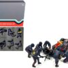 Formula One F1 Pit Crew 7 Figurine Set Team Blue Release II for 1/18 Scale Models by American Diorama