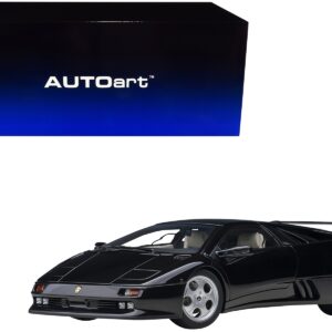 Lamborghini Diablo SE30 Deep Black Metallic 1/18 Model Car by Autoart