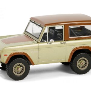 1970 Ford Bronco Gold Metallic with Brown Hood and Top  “Lost” (2004-2010) TV Series “Hollywood” Series 20 1/24 Diecast Model Car by Greenlight