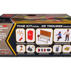 Skill 2 Model Kit Garage Accessory Set #2 with 2 Figures “Tip Top Shop” 1/25 Scale Model by AMT