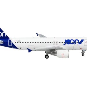 Airbus A320 Commercial Aircraft “Joon” White with Blue Tail 1/400 Diecast Model Airplane by GeminiJets